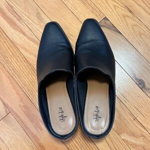 Black Women's heeled Loafers